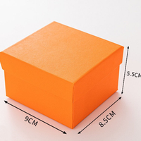 Caja de Regalo Rectangular de Papel Recubierto Ecológico de Múltiples Colores para un Solo Reloj con Almohada, Venta al Por Mayor