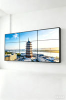Mur vidéo tactile LCD HD 55 pouces sans bordure (3,5 mm) pour affichage commercial, animation et magasins de détail, configuration 2x3 ou 3x3