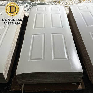 Peau de porte moulée en HDF haute densité avec surface en papier mélaminé blanc 2,5 mm 3 mm 3,3 mm - Product Image 3