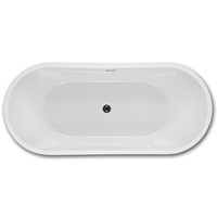 Ventes chaudes, baignoire autoportante en acrylique portable pour hôtel, avec drain, design moderne