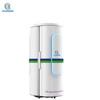 Machine de bronzage corporel verticale Rubino Tan Collagen avec écran tactile, puissance 6,5-9,8 kW, garantie 2 ans, pour usage en salle de sport, mains libres