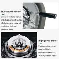 Nouvelle machine à trancher automatique électrique pour plantains et bananes avec moteur en acier inoxydable 304