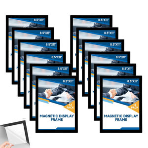 A4 <b>Magnetic</b> Self Adhesive Poster Display <b>Frame</b> <b>Magnetic</b> Sign Holder - Product Image 2