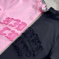 Camiseta Personalizada con Bordado de Parche, Tejida en 100% Algodón, Corte Regular, Ecológica y Transpirable