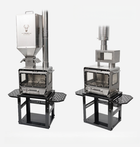 Tragbarer Edelstahl Real Fire Kamin Indoor Outdoor Holzofen zum Tee kochen Camping Erwärmung Feuer beobachtung - Product Image 4