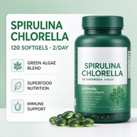 Gélules de Spiruline et Chlorelle 240 unités – OEM/ODM Marque Privée – Mélange d'Algues Vertes pour Compléments de Santé