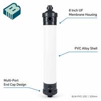 Bilan Membrane d'ultrafiltration UF en PVC de 8 pouces, 25 m², 200x1475mm, colonne à fibres creuses, 2000L/heure, garantie 3 ans, traitement de l'eau