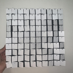 12"x12" 3D Hot Sale Metallic Mirror Effect Shimmer <strong>Sequin</strong> <strong>Wall</strong> <strong>Panel</strong> - Product Image 1
