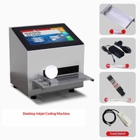 Machine de codage statique thermique automatique de bureau, petite, haute précision, pour codes QR, codes-barres, dates de production sur boîtes en plastique