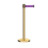 Support de séparation de file d'attente pour aéroport, séparateur doré