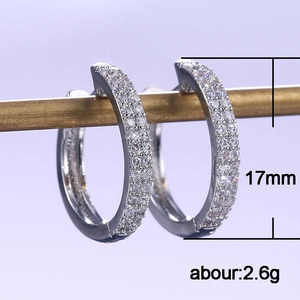 Minimalist Sparkling Earrings for Women Elegant Versatile Daily Fashion Ear Jewelry - Product Image 5