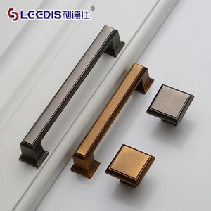 Lcedis Cabinet Handles Bar Shape Zinc Alloy Minimalist Design For <b>Wardrobe</b> And Kitchen Furniture Hardware Accessories - Product Image 2