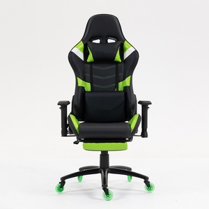 Silicone <strong>Wheels</strong> Popular E-sport Massage Lumber Support <strong>Gamer</strong> Sillas Cheap Price LOW MOQ Computer Gaming <strong>Chairs</strong> with Footrest - Product Image 3