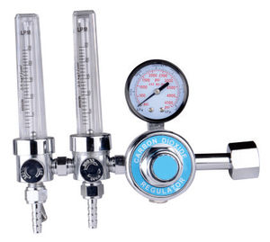 アルミボディCGA580入口ねじ<span class=keywords><strong>CO2</strong></span>アルゴンレギュレーター流量計MIG溶接用 - Product Image 4