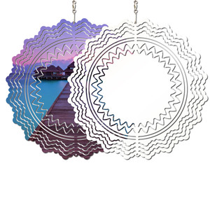 Wholesale Blank Sublimation Wind Spinners for <b>Garden</b> Ornament Decoration Wind Spinner Sublimation Blank 10 Inch - Product Image 2