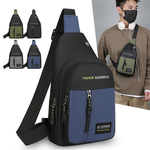 FASHION XIUXIANXILIE Men's Chest Bag Oxford Cloth Multi-Functional Crossbody Bag For Everyday Use - Product Image 3