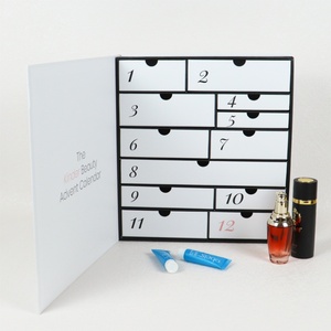 Boîtes de calendrier de l'avent de Noël Crown Win en gros, boîtes cadeaux à déchirer à la main, boîtes cadeaux à décompte, gaufrage à l'or, surprise aveugle qui disparaît - Product Image 2