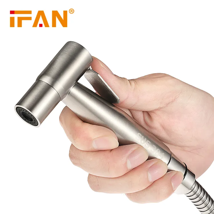 IFAN Bidet Sprayer ABS Plastic Hand held Bidet Spray Shower Head Toilet Portable Stainless Steel Sprayer Bidet Set