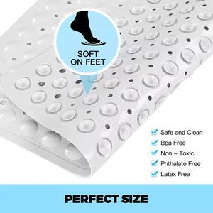 Tapis de <span class=keywords><strong>bain</strong></span> carrés en PVC modernes faits à la machine, antidérapants avec ventouses, tapis de message de <span class=keywords><strong>bain</strong></span> antidérapant pour sol de salle de <span class=keywords><strong>bain</strong></span> à la maison - Product Image 4