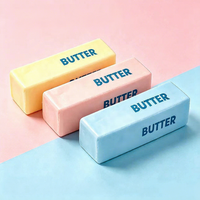 HARDWORK Butter Squishy Stress Toy Stick Toy Plastic Cube Pattern Slow Rising Soft Squeeze Toy for Adults Stress Relief