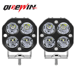Qidewin Motorcycle Spotlight 7.7cm <b>Led</b> <b>Work</b> <b>Light</b> Dual Color White Yellow 25w 6000lm For Vehicle Roof Lighting - Product Image 3