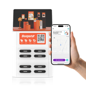 Estación de Alquiler de Baterías Portátiles de Alta Calidad con 8 Ranuras, 10 Pantallas, Compatible con USB, Enchufe Estadounidense, Alta Capacidad, para Exteriores - Product Image 1