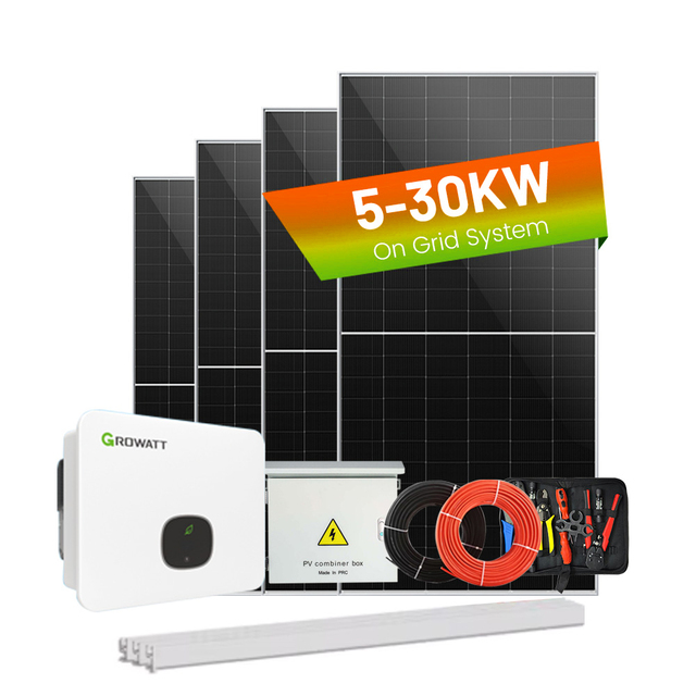 High Efficiency Home Use Solar System 10kw 20kw 30kw Solar Pv on Grid System