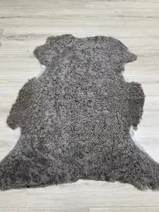 Custom Brand Sheepskin European Market Cushions Luxurious Curly Wool