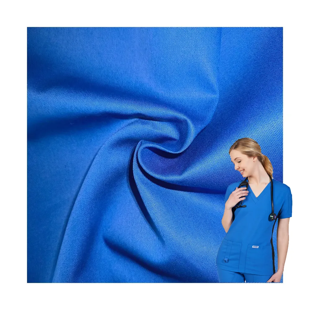 Ronghong OEM ODM 100 coton tissu ignifuge 235GSM sergé confortable et respirant tissu uniforme doux pour vêtements de travail