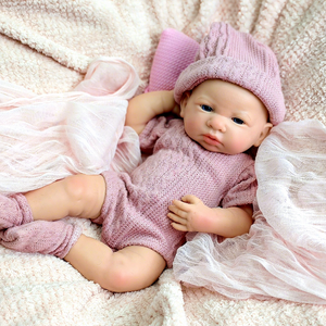 Muñecas Gemelas Reborn Realistas de 16 Pulgadas, Auténticas, de Juguete Suave con Venas Detalladas en la Piel, Rostro Regordete, Cuerpo Completo de Silicona para Coleccionistas - Product Image 1