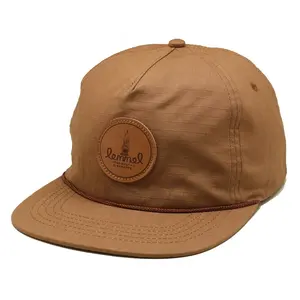 Gorra de Béisbol Personalizada de Algodón, Sin Estructura, con Cierre <span class=keywords><strong>a</strong></span> Presión, 5 Paneles, Visera Plana - Product Image 1