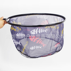 Cabeza de red de pesca redonda desmontable, plegable tipo panal, material de poliéster 30354045 para accesorios de pesca - Product Image 3