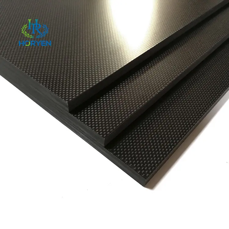 Factory Manufacture Various Hard Carbon Fibre Sheet Protective Black Carbon Fiber Lightweight Sheet