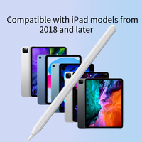 Pena Stylus Pintar Tombol Klik Tunggal Ganda Pengisian Daya Magnetik Penolakan Telapak Tangan untuk iPad 2018-2026 Supplier