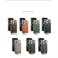 Étui portefeuille magnétique en cuir PU pour iPhone 17 16 15 14 13 Pro Max 17 Air avec porte-cartes, support et protection antichoc