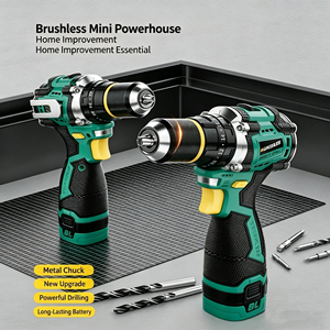 <span class=keywords><strong>สว่าน</strong></span>กระแทก<span class=keywords><strong>ไร้</strong></span><span class=keywords><strong>สาย</strong></span> 16.8V แรงบิด 50 นิวตันเมตร พร้อมหัวจับโลหะ 13 มม. แบตเตอรี่ลิเธียม 2000mAh สำหรับงานปรับปรุงบ้าน - Product Image 3