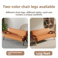 Nordischer Stil Einzelsessel und Dreisitzer-Loveseat-Sofa-Set mit Anpassbarem Massivholz für Wohnmöbel