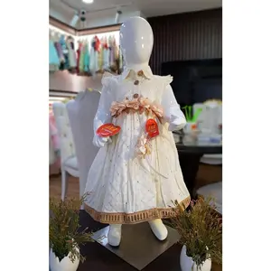 여자 부티크 치킨 복장 가을 드레스 좋은 품질 아기 코튼 드레스 디자인