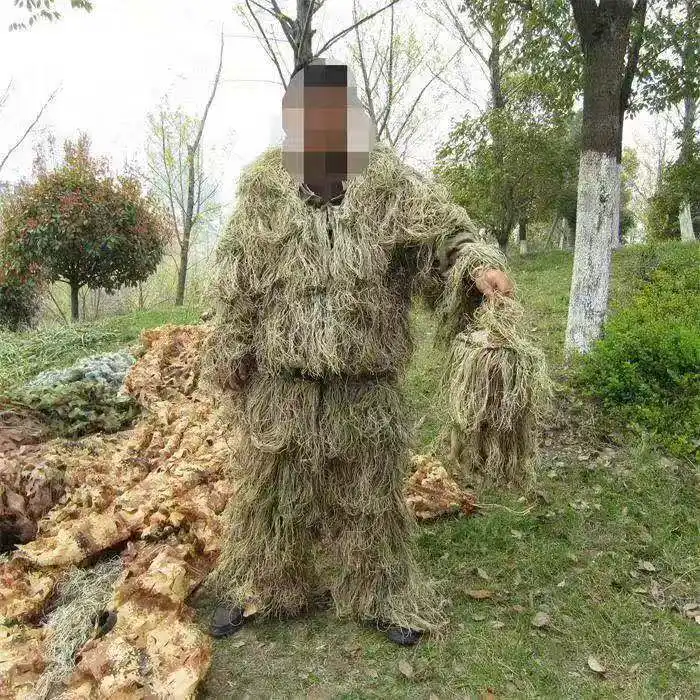 Woodland camouflage suit outdoor ghillie suit desert for outdoor activity