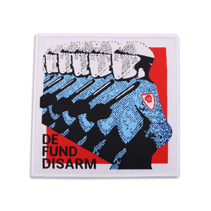 Crochet et boucle de bordure de Merrow brodé en vrac de haute qualité ou <span class=keywords><strong>fer</strong></span> à repasser sur un patch d'étiquette tissé personnalisé pour vêtements - Product Image 5