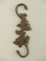 Gancho Colgante de Libélula de Hierro Fundido, Estilo Rústico y Elegante para Decoración de Jardín y Hogar