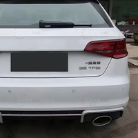 Système d'échappement pour Audi A3, mise à niveau au style RS3, diffuseur arrière, tuyaux d'échappement, embouts de silencieux, années 2012-2016
