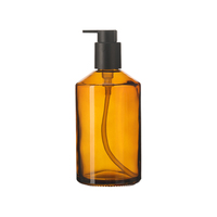 Couleur Mattes 250ml 300ml 500ml épaule oblique nettoyage à domicile verre vaporisateur bouteille shampooing Lotion pompe bouteille avec boîte d'emballage