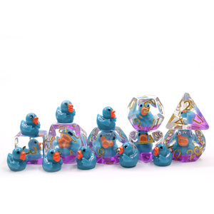 Bulk Wholesale Custom 7pcs Blue Polyhedral Dnd <b>Dice</b> Set Transparent Soft Resin Customizable Shape YS-TLDK Blue <b>Dice</b> Set YS- - Product Image 5