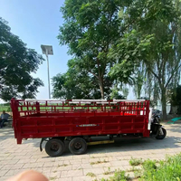 Tricycle de transport industriel à benne basculante, 9 roues, moteur essence 400cc, capacité de charge lourde, modèle 2026 le plus récent