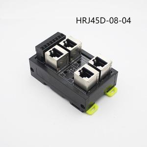 RJ45 8P8C nữ ổ cắm để thiết bị đầu cuối khối <span class=keywords><strong>Adapter</strong></span> PCB board Mạng RJ45 <span class=keywords><strong>Ethernet</strong></span> nối Din Rail núi - Product Image 3