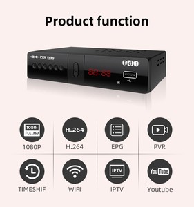 Caja de TV fábrica T2 receptor de televisor decodificador <span class=keywords><strong>TDT</strong></span> HD digital con HD <span class=keywords><strong>cable</strong></span> y <span class=keywords><strong>antena</strong></span> para Colombia - Product Image 3