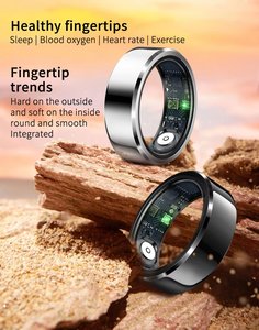 Offre Spéciale électronique appareils portables anneau intelligent fréquence cardiaque santé <span class=keywords><strong>doigt</strong></span> Fitness Tracker R6 anneau intelligent avec boîte de charge - Product Image 3