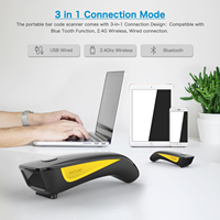 Escáner de código de barras C750 BT 2D, lector de código de barras de bolsillo inalámbrico QR, matriz de datos PDF417, IOS, Android y Windows