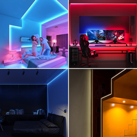 Bande lumineuse LED en plastique IP65 de 100 m pour décorations de Noël intérieures/extérieures, plusieurs couleurs